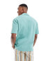 ASOS DESIGN relaxed polo shirt with revere collar in green