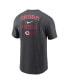 Фото #2 товара Men's Charcoal Cincinnati Reds Logo Sketch Bar T-shirt