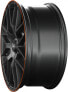 Колесный диск литой MAM GT1 matt black lip orange 8.5x19 ET45 - LK5/108 ML72.6
