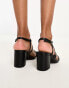 New Look Wide Fit strappy heeled sandal in black