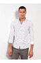 Фото #1 товара Рубашка LC WAIKIKI Vision Slim Fit с длинным рукавом, с узором и из габардина