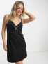 New Look diamante heart mini dress in black 40 - фото #1