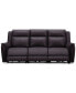 Фото #1 товара Addyson 88" 3-Pc. Leather Sofa with 3 Zero Gravity Recliners with Power Headrests, Created for Macy's