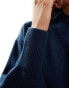 Фото #2 товара & Other Stories mock neck sweater in dark blue