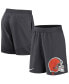 Фото #1 товара Men's Anthracite Cleveland Browns Stretch Performance Shorts