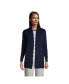 ფოტო #1 პროდუქტის Women's Tall Cotton Open Long Sleeve Cardigan Sweater