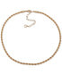 Anne Klein gold-Tone Rope Chain Collar Necklace, 16" + 3" extender Золотистый - фото #1