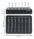 Фото #3 товара Manhattan Charging Station - 6x USB-A Ports - Outputs: 6x 2.4A - Smart IC - LED Indicator Lights - Black - Three Year Warranty - Box - Black - CE FCC RoHS WEEE ETL - 100 - 240 V - 1 A - 155 mm - 125 mm