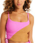 Фото #1 товара Women's Balancing Act Shirred-Side Cropped Tankini Top