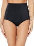 Maxine Of Hollywood Women's 238323 High Waist Bikini Bottom Shapewear Size 12