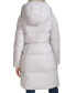 Фото #2 товара Women's Shine Faux-Fur-Collar Hooded Puffer Coat