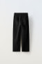 Straight-leg linen trousers