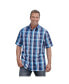 Фото #1 товара Big & Tall Short-Sleeve Plaid Sport Shirt