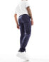 Фото #3 товара ASOS DESIGN smart skinny trousers in navy window pane check