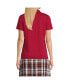 Фото #3 товара Women's School Uniform Short Sleeve Feminine Fit Interlock Polo Shirt