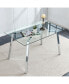 Фото #1 товара Modern Glass Dining Table for 46,51"x31"x30"