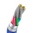 Фото #7 товара Kabel przewód USB - USB-C do szybkiego ładowania i transferu danych 2m niebieski