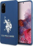 Фото #1 товара Чехол для смартфона U.S. Polo Assn. US Polo Silicon Silicone Collection для Samsung Galaxy S20 G980, гранатовый/темно-синий