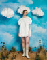 Фото #1 товара Sister Jane puff sleeve rose mini dress in white