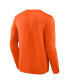 Men's Orange Clemson Tigers Big and Tall Two-Hit Graphic Long Sleeve T-shirt