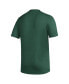 Фото #3 товара Men's Green Distressed Miami Hurricanes Exit Velocity Baseball Pregame AEROREADY T-shirt