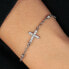 Modern steel bracelet with a cross Passioni SAUN15