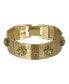 ფოტო #1 პროდუქტის Women's Brass Olivine Flower Bracelet