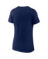 ფოტო #4 პროდუქტის Women's Navy Cleveland Guardians 2022 Postseason Locker Room V-Neck T-shirt