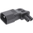 Фото #2 товара InLine Power supply adapter IEC 60320 C14 / C7 - left/right angled - 3pin to 2pin