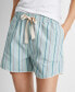 Фото #8 товара Women's Striped Poplin Boxer Sleep Shorts XS-3X, Created for Macy's