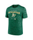 Фото #3 товара Men's Oakland Athletics Oakland Athletics Authentic Collection Velocity Practice Space-Dye Performance T-shirt