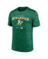 Men's Oakland Athletics Oakland Athletics Authentic Collection Velocity Practice Space-Dye Performance T-shirt