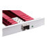 Фото #4 товара ASUS XG-C100F - Internal - Wired - PCI Express - Fiber - 10000 Mbit/s - Red