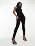 Фото #1 товара Missyempire lace racer neck jumpsuit in black