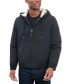 Фото #4 товара Men's Fleece-Lined Zip-Front Hooded Jacket