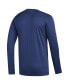 Фото #3 товара Men's Blue Tampa Bay Lightning AEROREADY Long Sleeve T-shirt