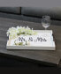 Decorative Wood Serving Tray with Handles - Mr and Mrs