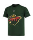 ფოტო #3 პროდუქტის Big Boys Kirill Kaprizov Green Minnesota Wild Player Name and Number T-shirt