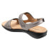 Trotters Romi T2118-033 Womens Gray Leather Strap Slingback Sandals Shoes
