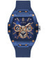 Часы Guess Blue Silicone Strap 43mm