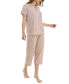 Women's 2-Pc. Printed Capri Pajamas Set