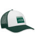 Men's White, Green NDSU Bison Tone Down Trucker Snapback Hat