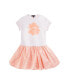 ფოტო #1 პროდუქტის Toddler, Child River Cancun Solid Jersey and Gauze Woven Dress