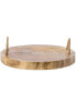 Фото #3 товара Wood Round Serving Platter Board with Rope Handles