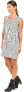 Фото #4 товара Платье MCQ 243224 без рукавов с завязкой, полосатое бело-чёрного цвета, размер 38, женское