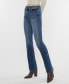 Фото #4 товара Women's High Rise Skinny Denim Bootcut Jeans