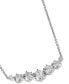 ფოტო #2 პროდუქტის Rhodium-Plated Cubic Zirconia Statement Necklace, 16" + 2" extender, Created for Macy's