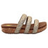 Фото #1 товара Volatile Gillette Metallic Leopard Slide Womens Beige Casual Sandals PV141-954