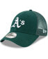 ფოტო #1 პროდუქტის Men's Green Oakland Athletics Trucker 9FORTY Adjustable Snapback Hat