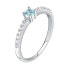 Фото #1 товара Charming silver ring with zircons Silver LPS03AWV050